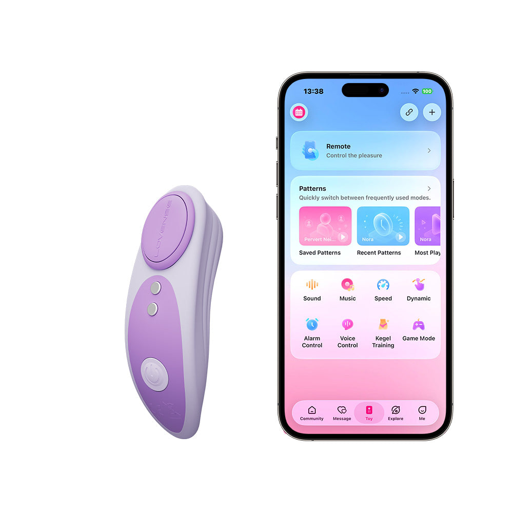 Lovense Ferri Reserve magnetic panty vibrator in lavender