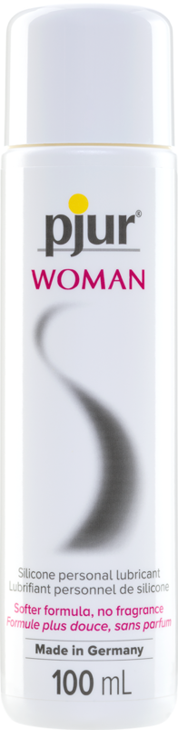 Pjur Woman silicone personal lubricant in a 100ml bottle.