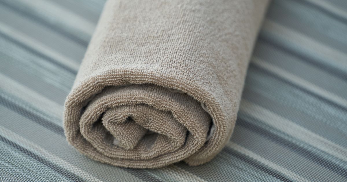 Masturbation sleeve guide — soft rolled towel still life from Red Pleasures