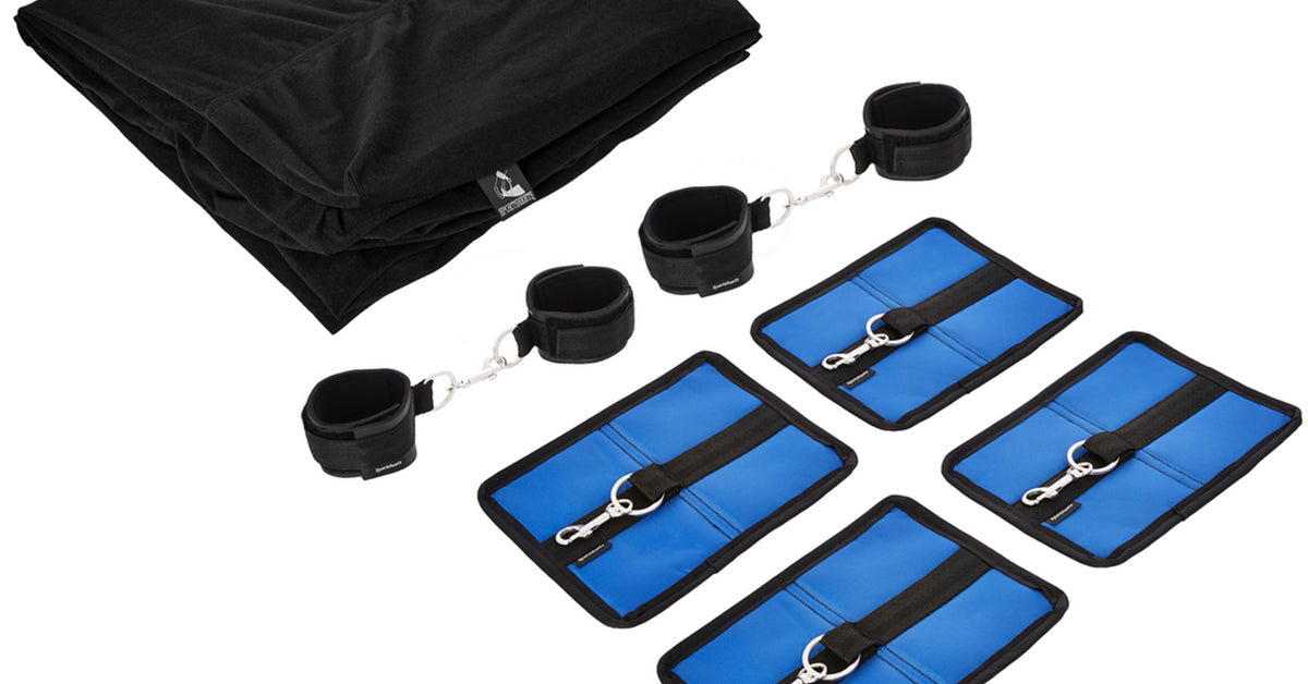 Best BDSM kits and starter sets in Canada 2026 — bondage bed sheet with restraints from Red Pleasures
