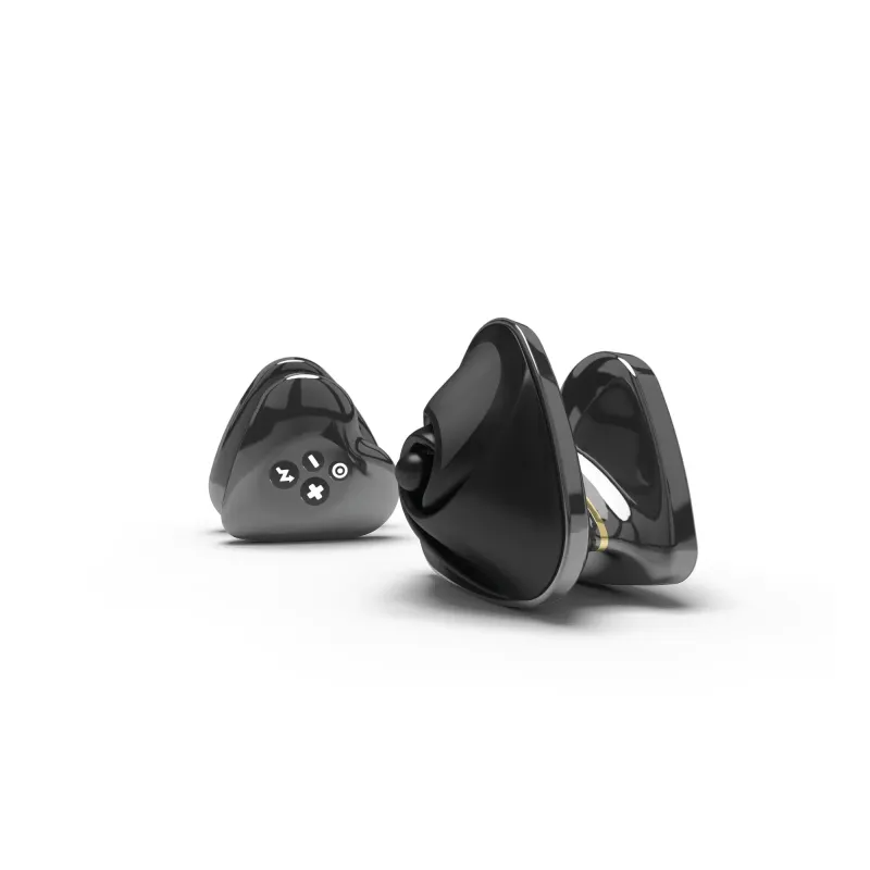 Two black, heart-shaped silicone vibrators with control buttons.