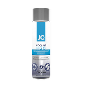 JO H2O Cooling water-based personal lubricant in a 4 fl oz bottle.