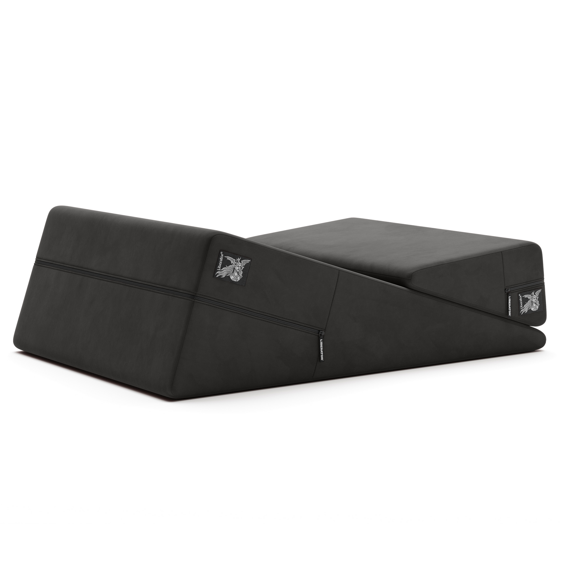 Black wedge and ramp positioning pillow combo with Liberator logo.