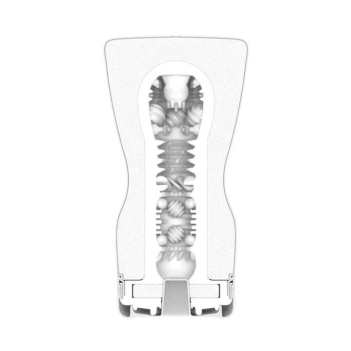 Tenga Premium Soft Case Cup male masturbator with textured TPE sleeve.