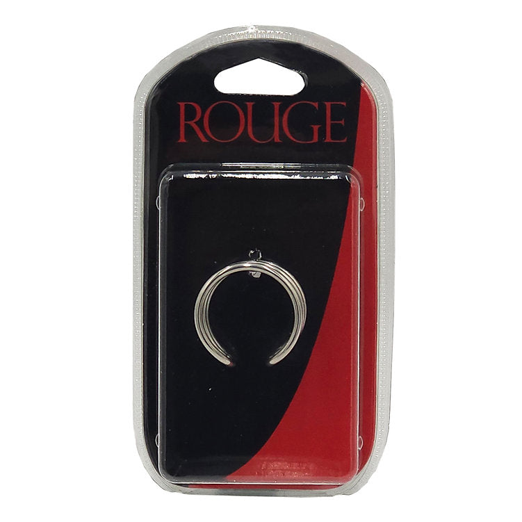 Stainless steel triple wire glans ring in Rouge Group packaging.