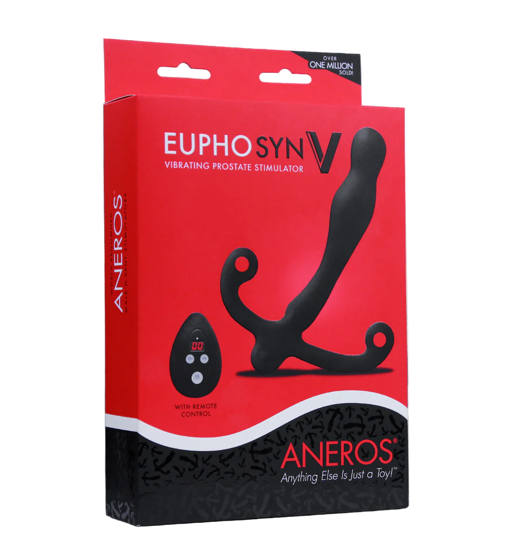 Aneros Eupho Syn V vibrating prostate stimulator with remote control.