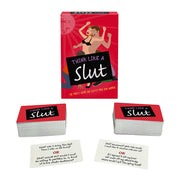 Think Like A Slut adult party game with cards and box.