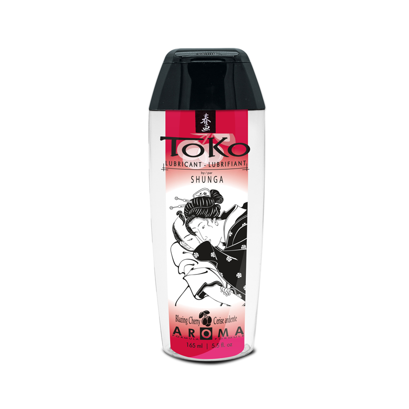 Shunga Toko Aroma Blazing Cherry flavored water-based lubricant.