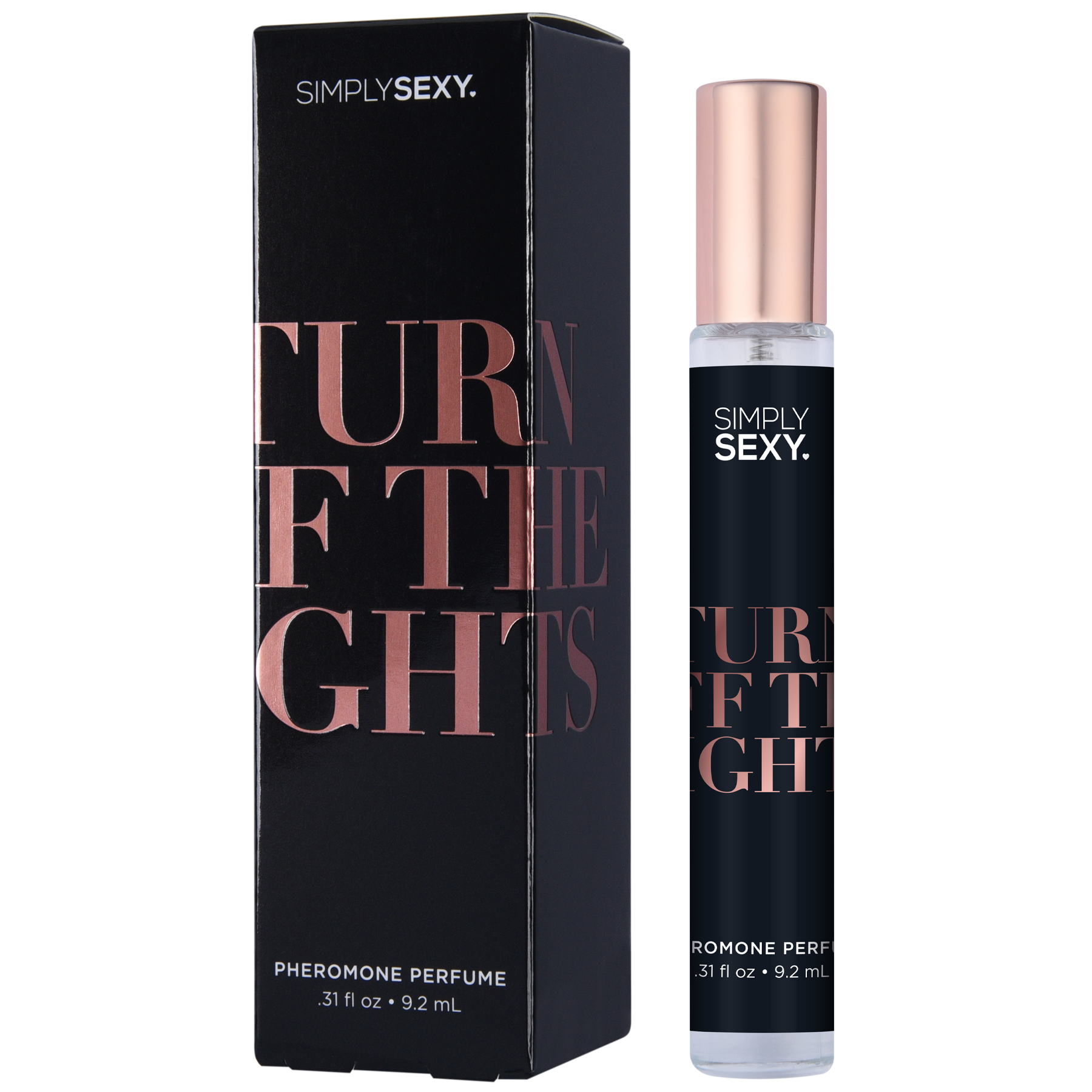 Simply Sexy Turn Off The Lights pheromone perfume spray with floral scent.