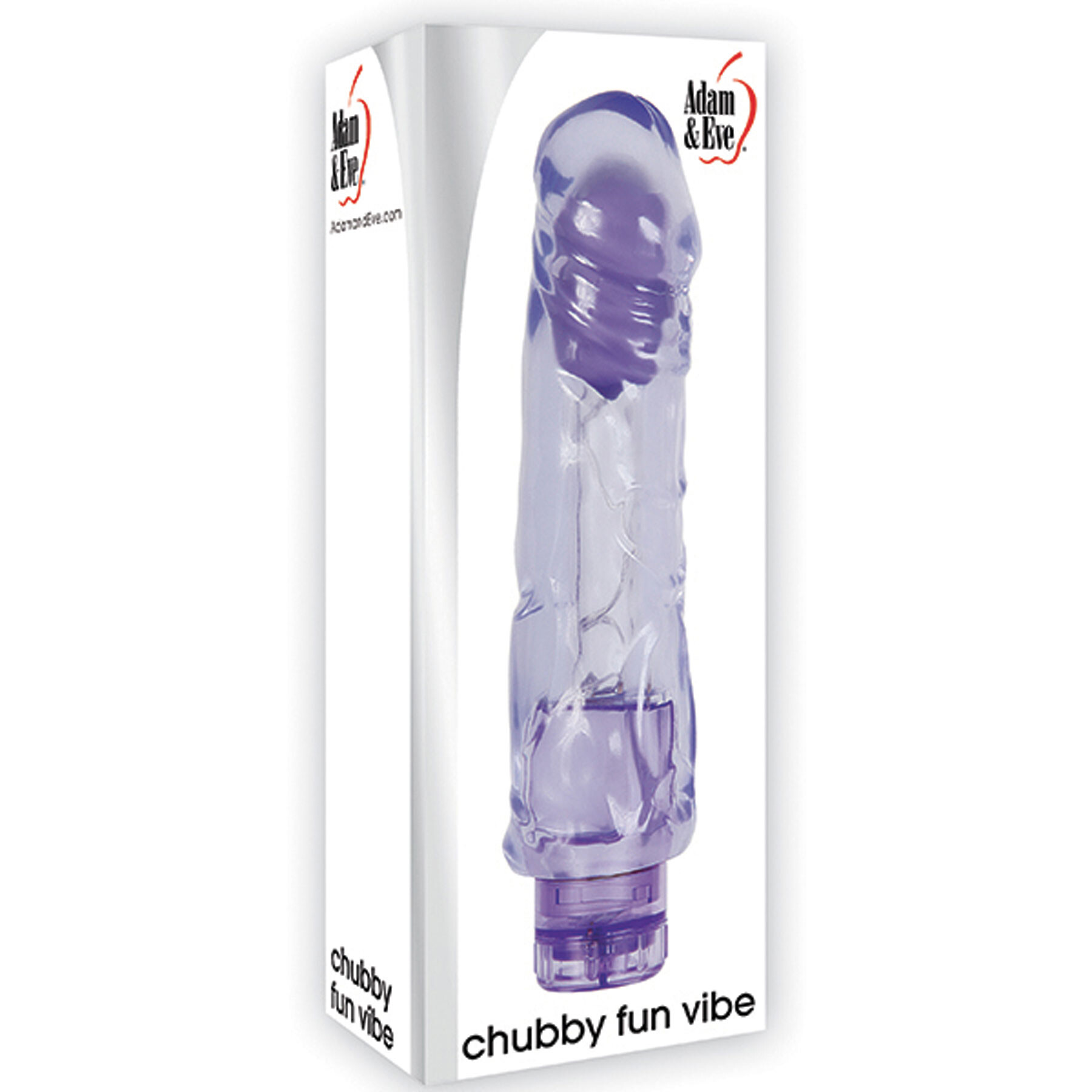 A purple textured vibrator in its packaging.