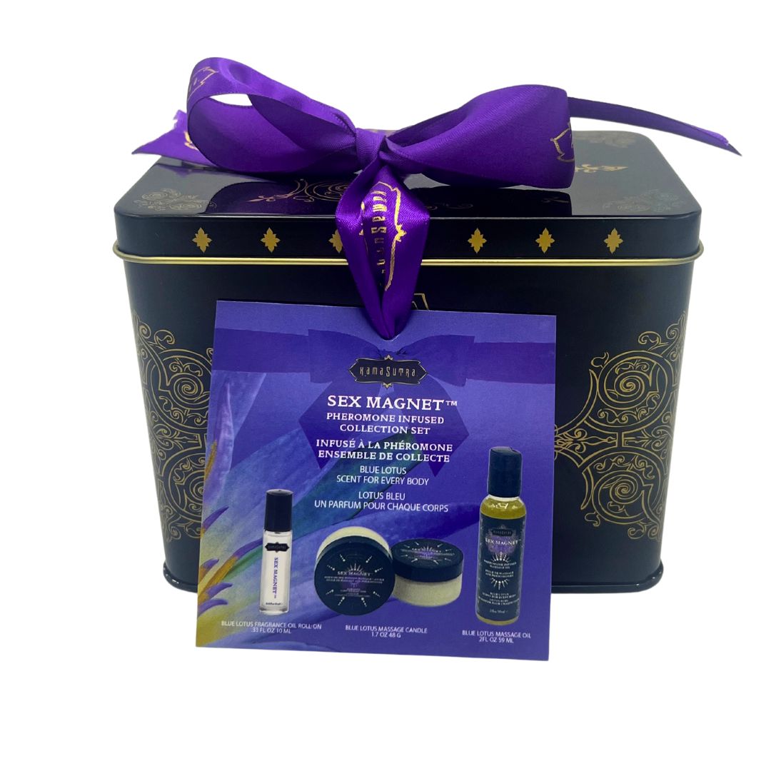 Blue Lotus Pheromone Fragrance Gift Set with Massage Oil.