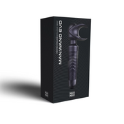 Man.wand EVO waterproof silicone male wand vibrator in black.