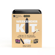 Kama Sutra Vanilla Vibe Weekender Kit with mini bullet vibe and lubricants.