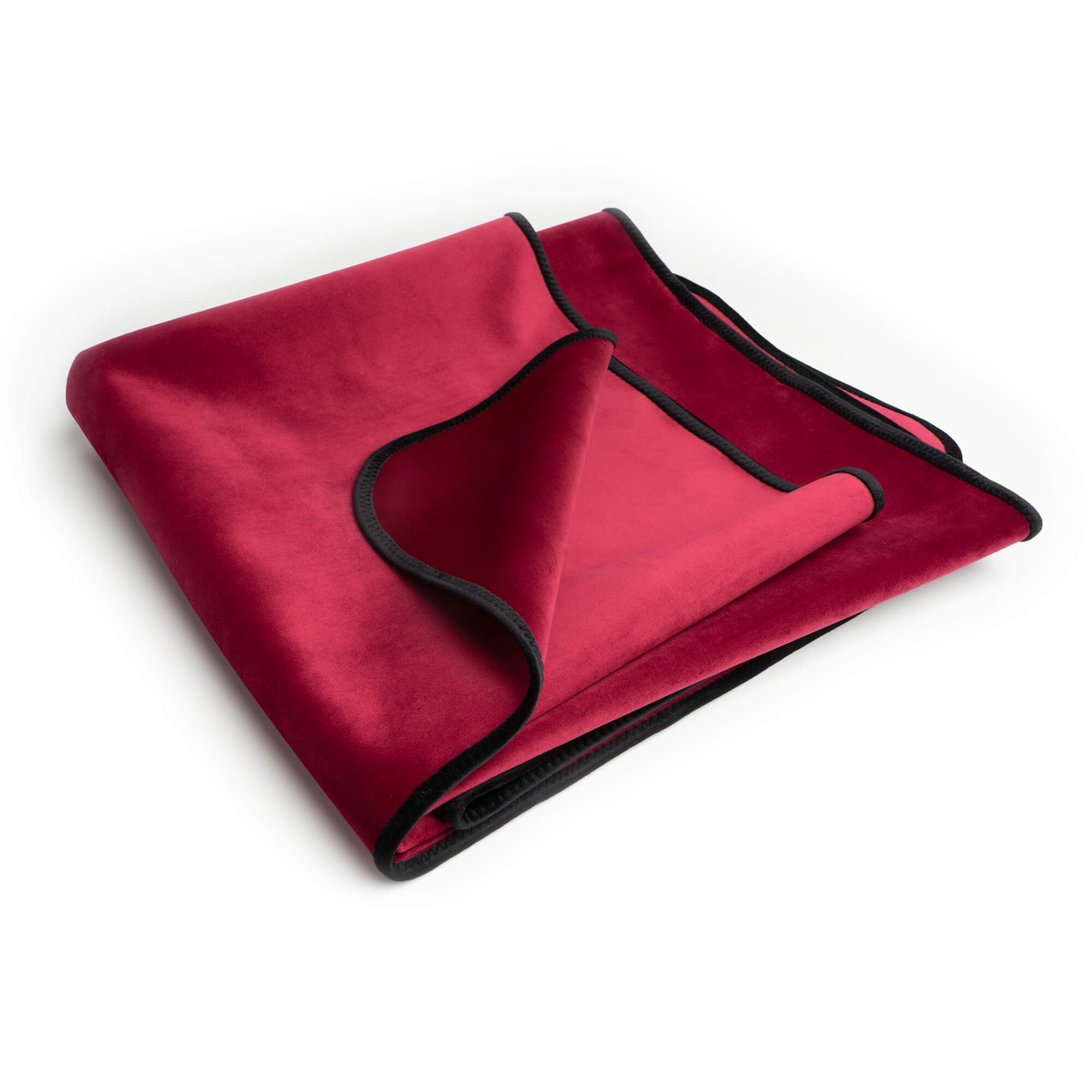 A king-size merlot waterproof microvelvet throw blanket.