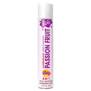 Wet Passion Fruit Warming Lubricant bottle with fruit imagery.