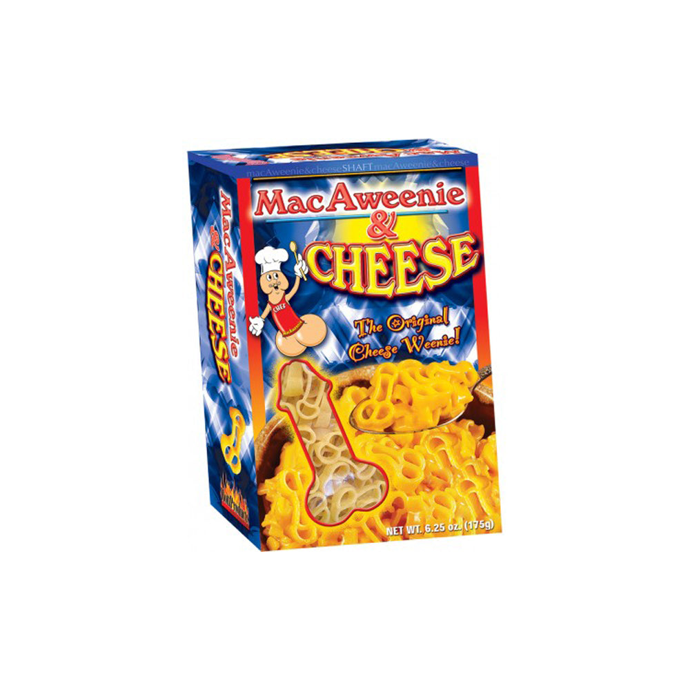 Penis shaped pasta with real cheese in a box.