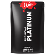 Wet Platinum Pure Silicone Luxury Lubricant packet.