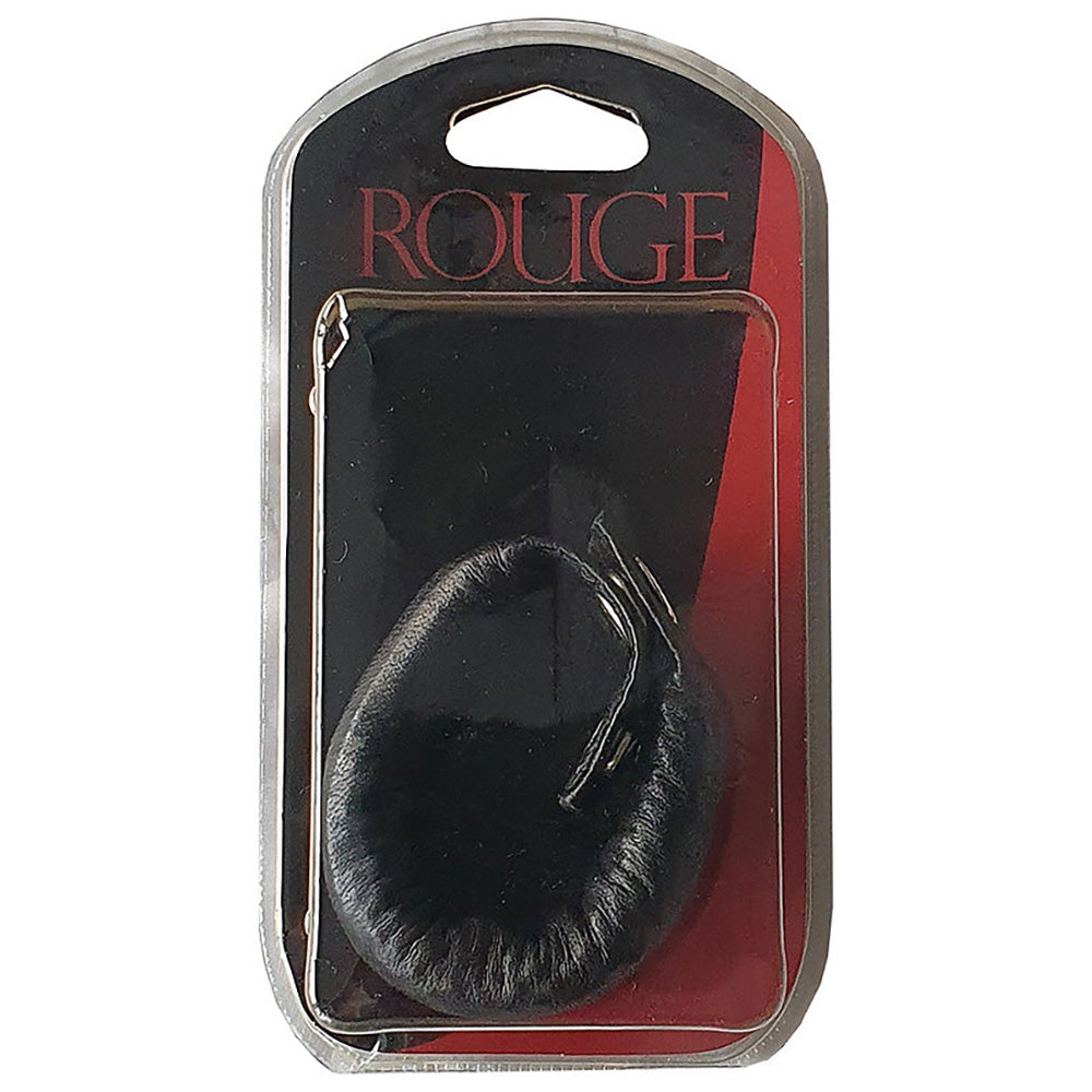 Weighted leather cock strap and ball stretcher in packaging.
