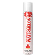 A bottle of Wet Watermelon flavored personal lubricant.