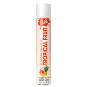 Wet Tropical Fruit flavored water-based lubricant in a 30 ml bottle.