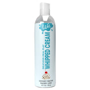 A bottle of Wet Whipped Cream flavored water-based lubricant.