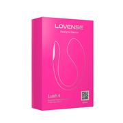 Pink Lovense Lush 4 app-controlled G-spot vibrator packaging.