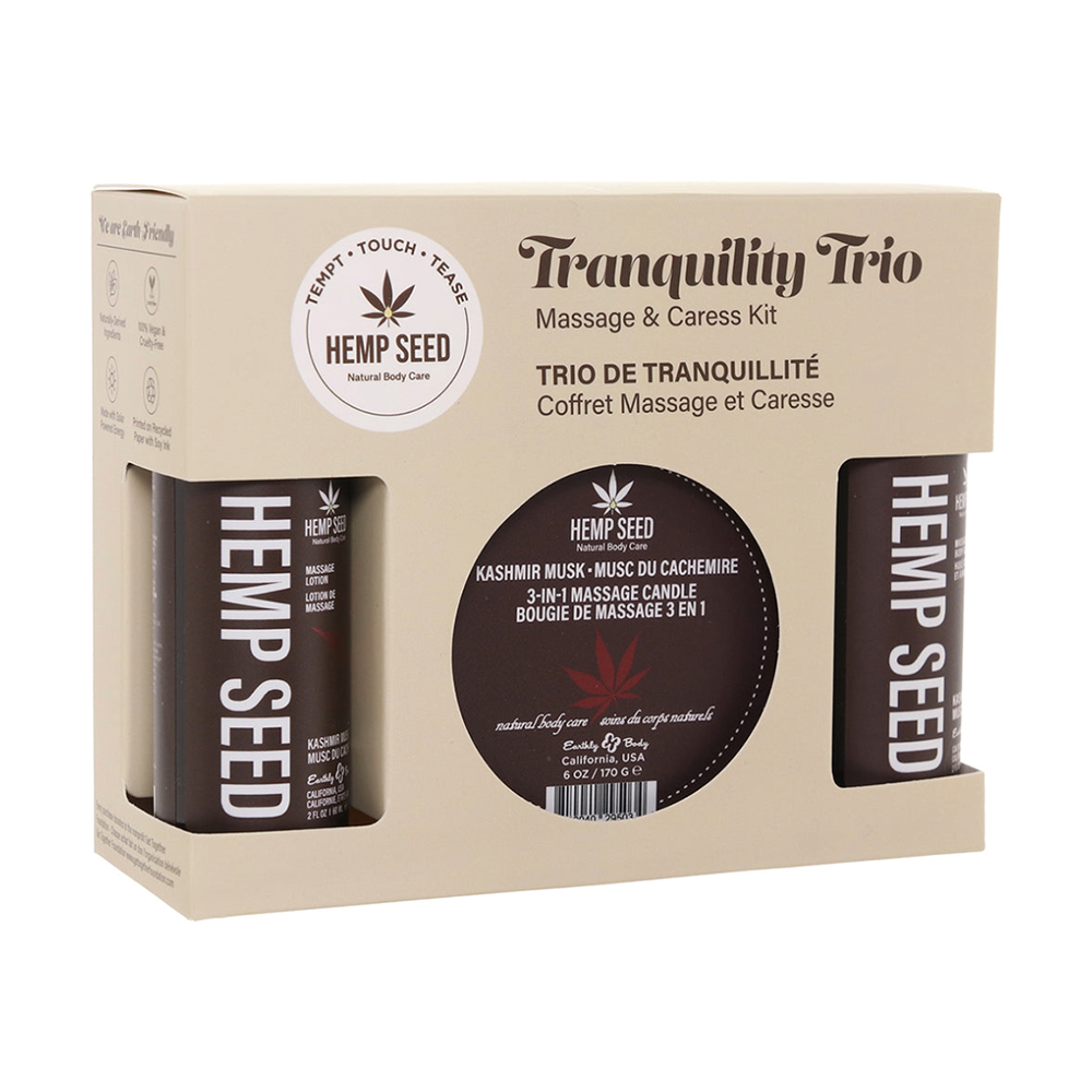 Kashmir Musk Massage Trio Gift Set with Candle and Oil