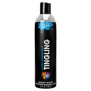 Wet Tingling Hybrid Personal Lubricant bottle with "Wet" and "Tingling" text.
