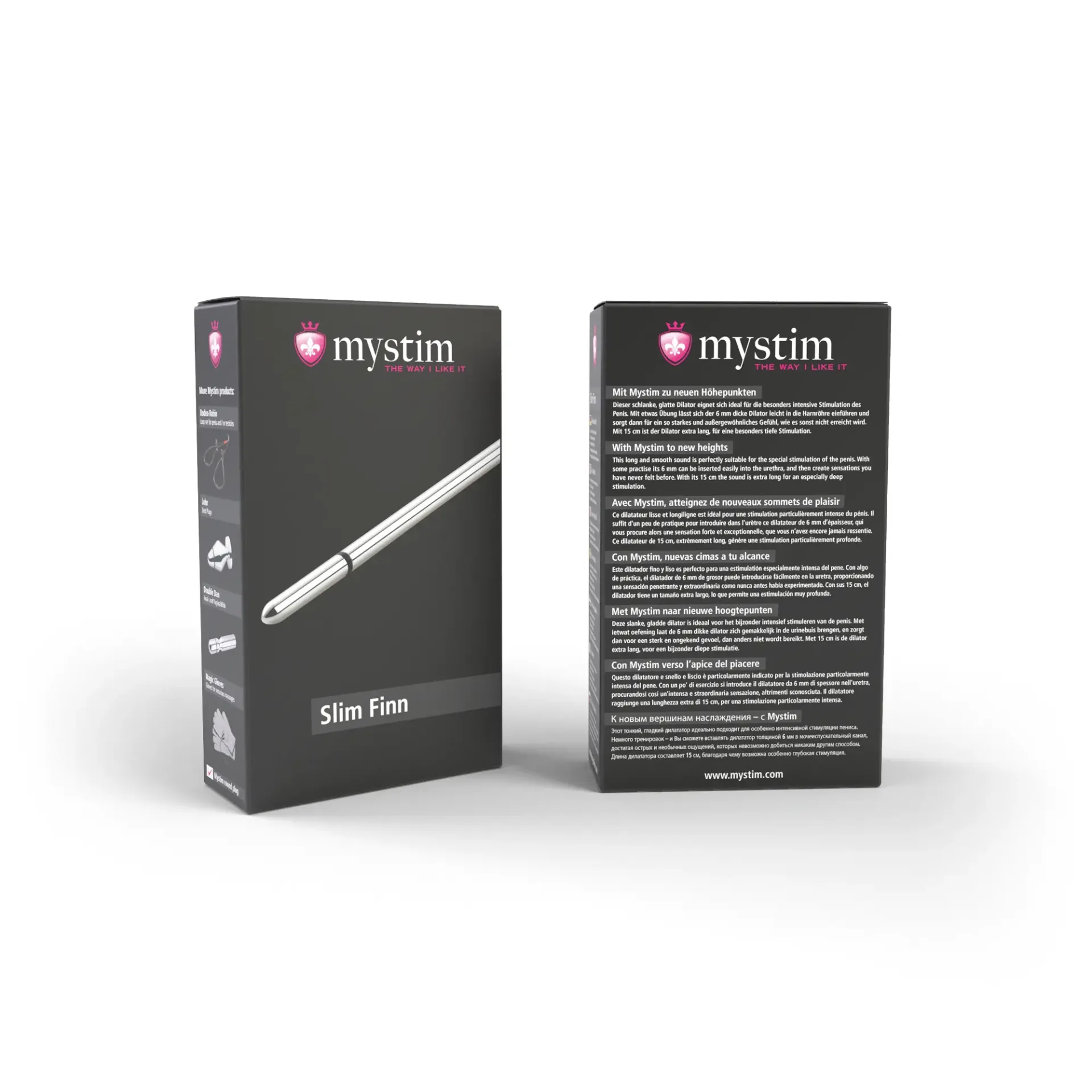 Slim Finn E-Stim Urethral Dilator made of medical aluminum.