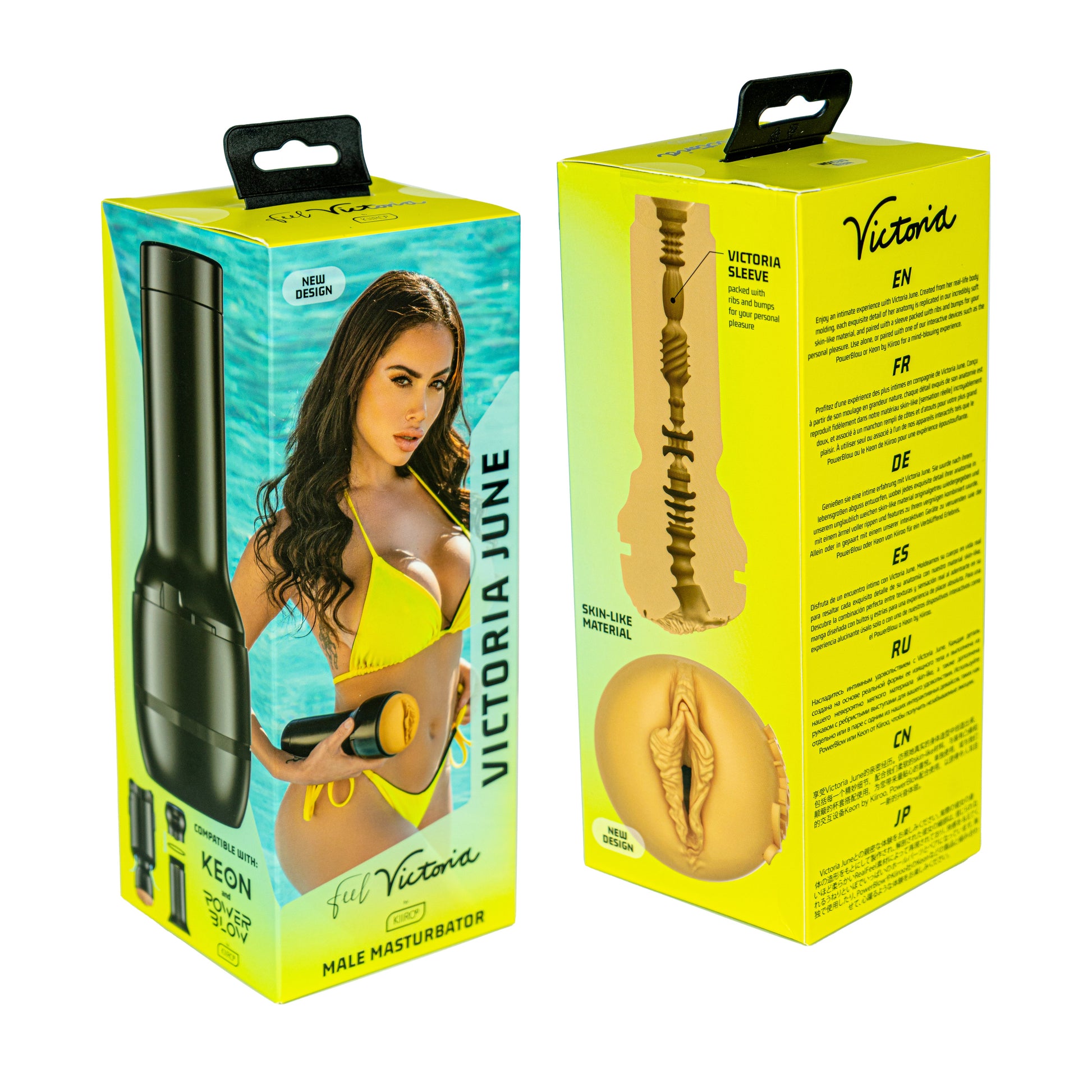 Victoria June Realistic Stroker with waterproof TPE sleeve.
