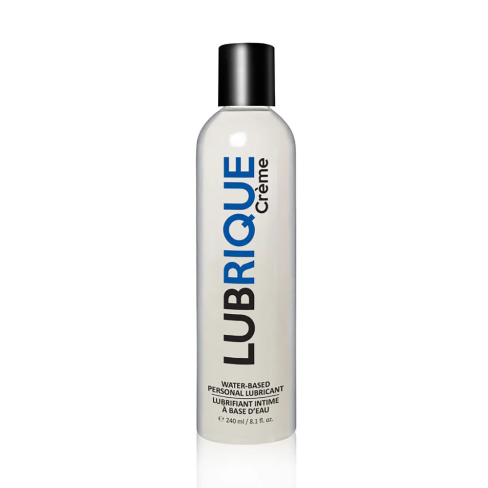 Lubrique Crème water-based personal lubricant in an 8 oz bottle.