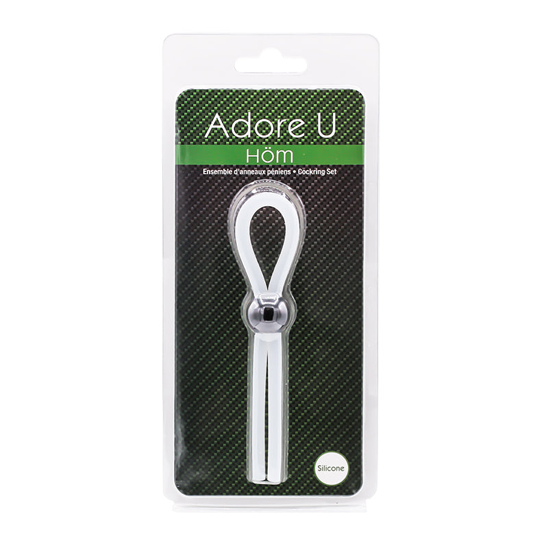 Lasso Silicone Cock Ring with Adjustable Locker by Adore U Höm.
