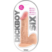 Realistic 6-inch suction cup dildo with veins and balls from Hott Products.