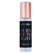 Simply Sexy Turn Off The Lights Pheromone Perfume Oil roll-on with rose gold cap.