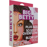 Big Betty inflatable doll with "Big Betty" text and a woman's face.