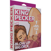 Giant inflatable novelty prop, 6ft tall, with a woman's illustration.