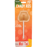 Mai Tai flavored butt-shaped lollipop candy.