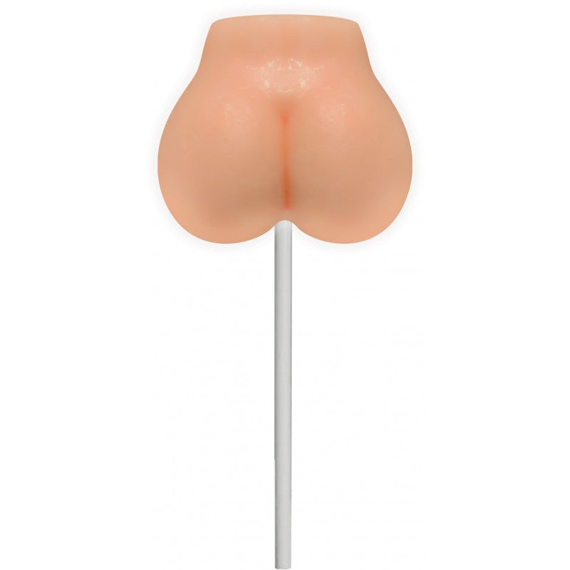 Mai Tai flavored novelty sucker candy shaped like buttocks on a stick.