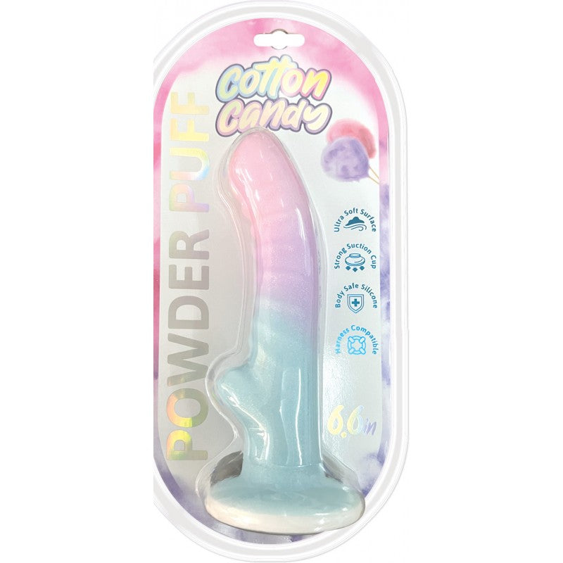 Cotton Candy Powder Puff silicone toy with suction cup base.