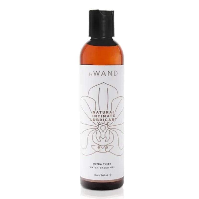 Le Wand natural water-based intimate lubricant in an 8oz bottle.