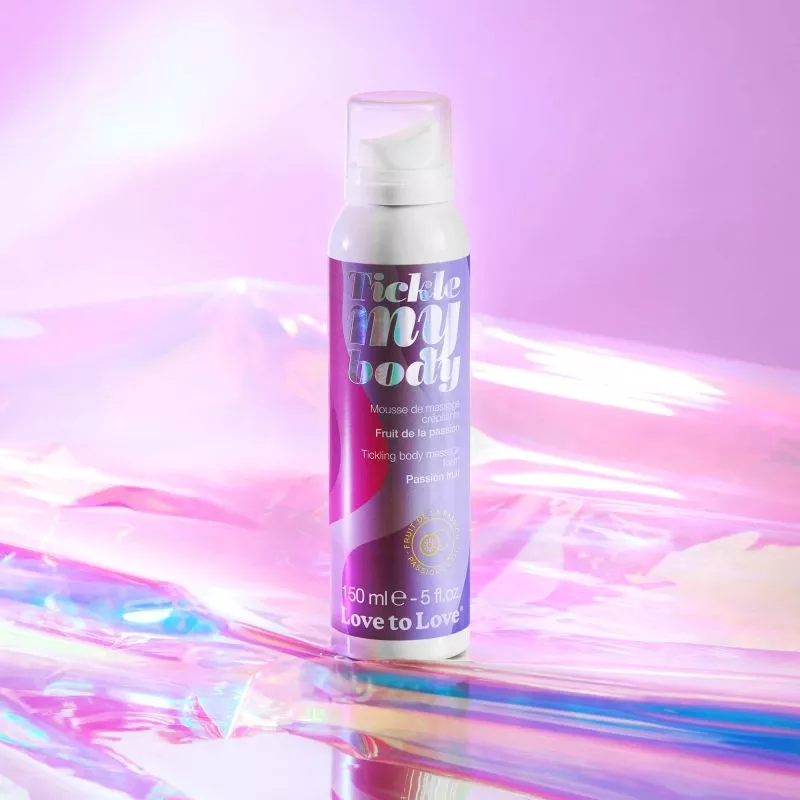 Mousse de massage corporel "Tickle my body" au fruit de la passion.
