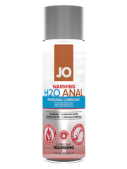 JO Warming H2O Anal personal lubricant, water-based, 2 fl. oz.