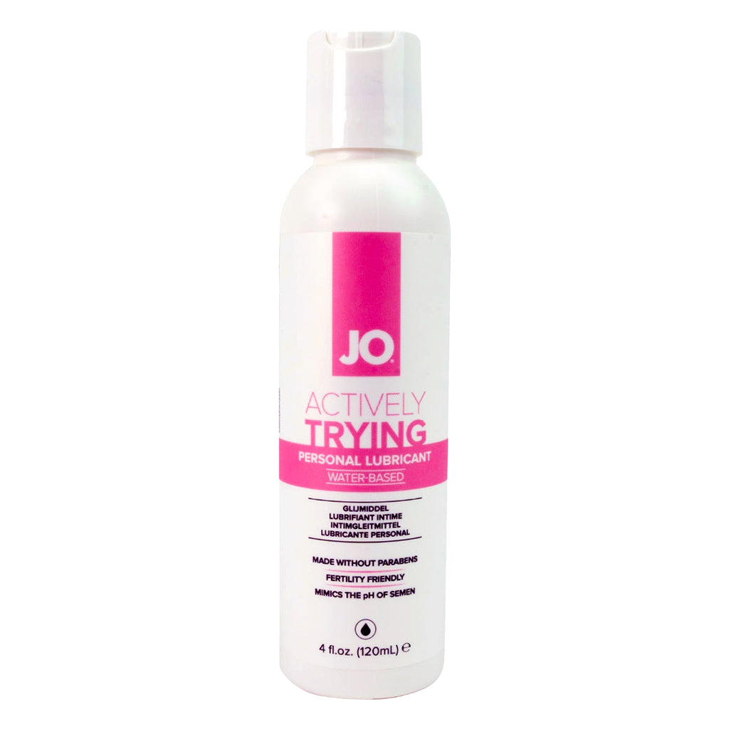 JO Actively Trying fertility friendly water-based personal lubricant, 4 oz.