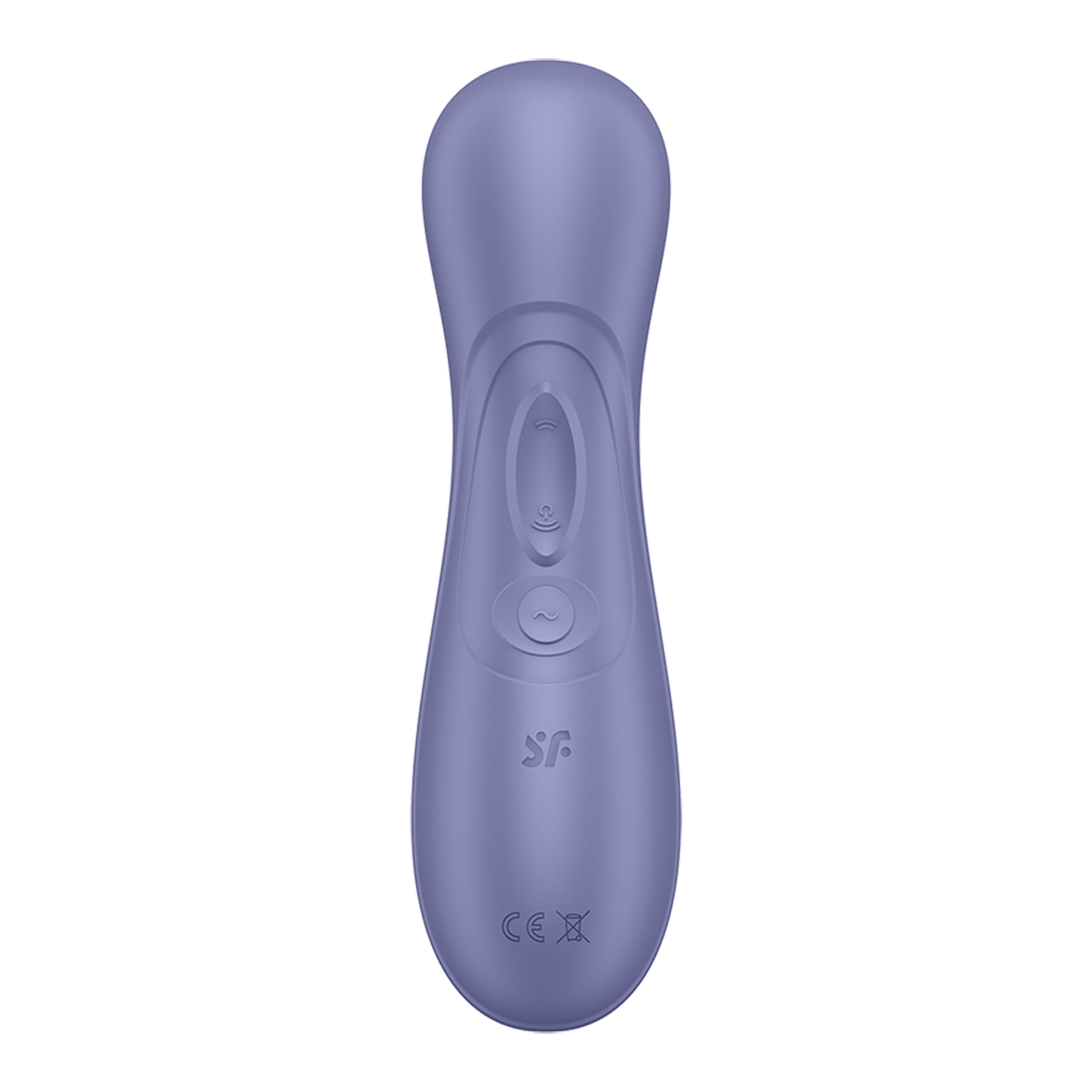 Satisfyer Pro 2 Generation 3 clitoral vibrator in lilac with buttons and logos.