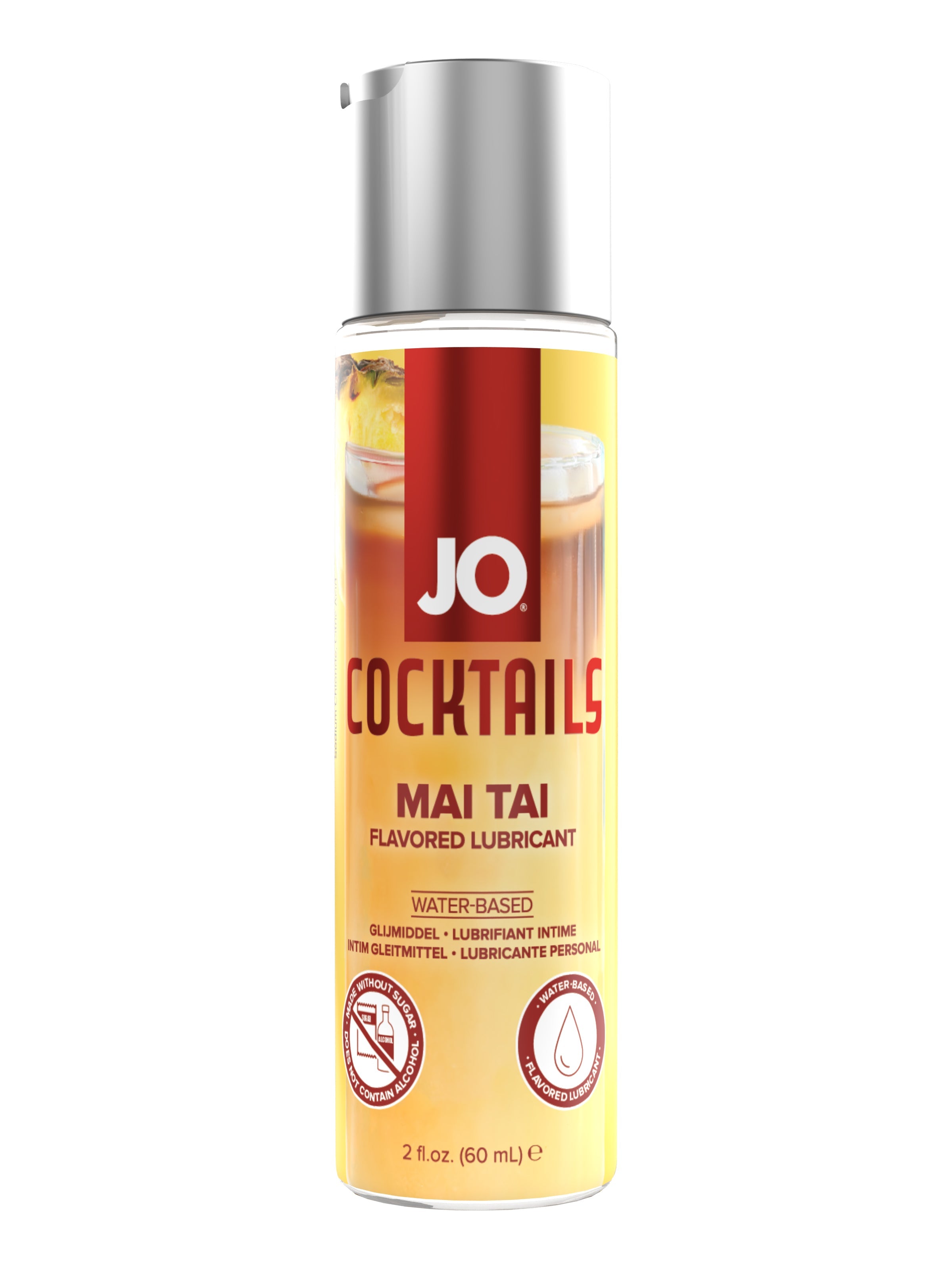 JO Mai Tai Flavored Water-Based Lubricant, 2 fl oz bottle.