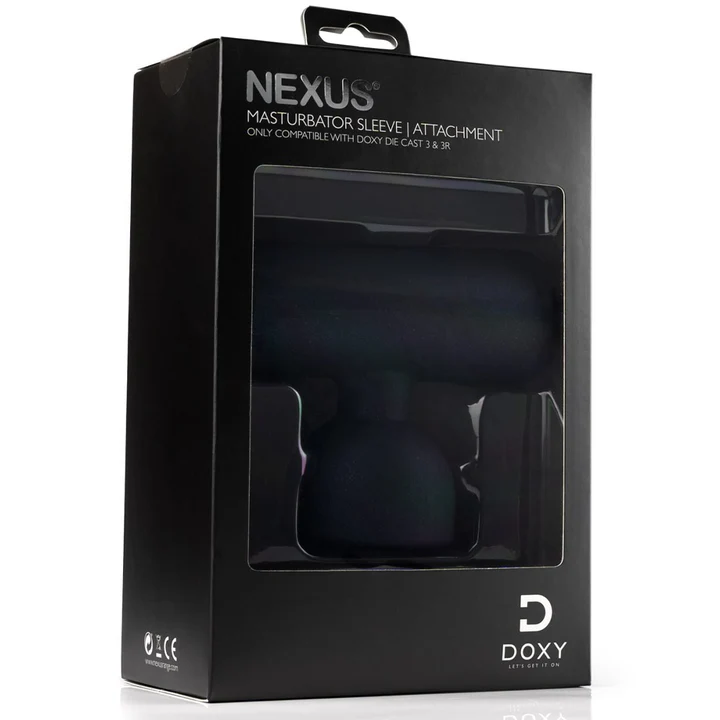 Black Nexus masturbator sleeve attachment for Doxy 3 & 3R.