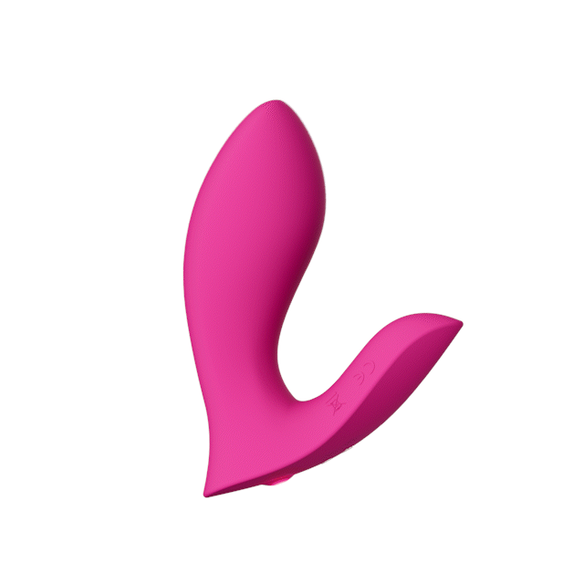 Lovense Flexer app-controlled wearable panty vibrator in pink