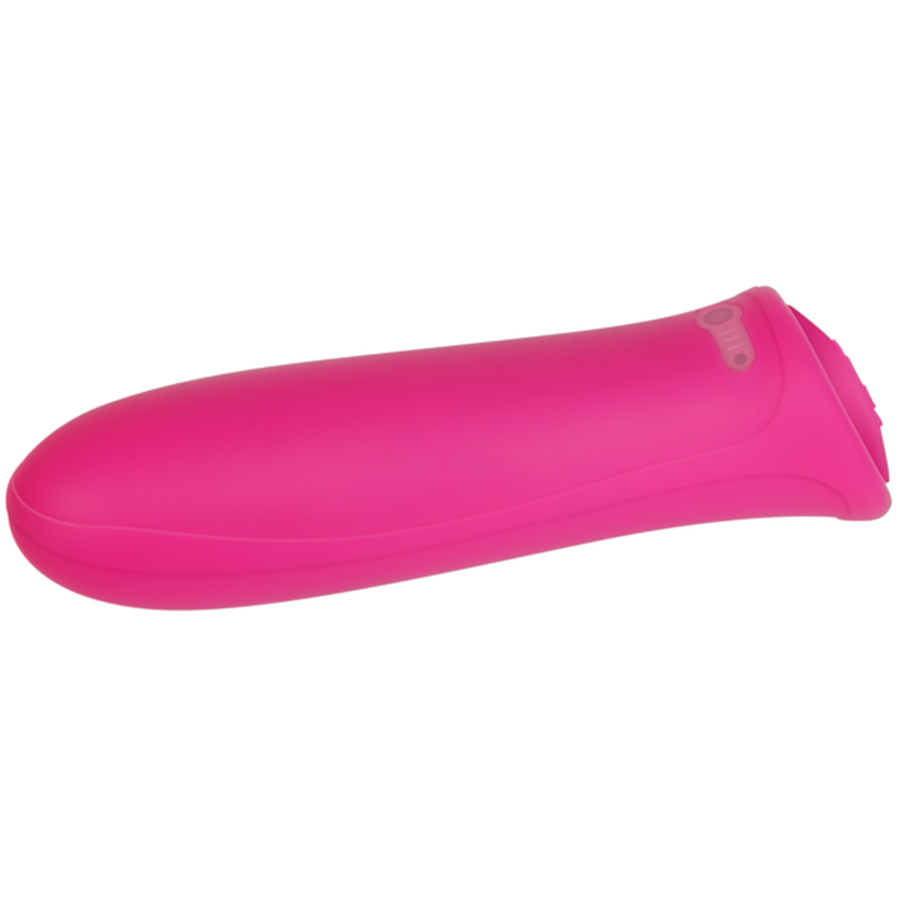 A pink rechargeable waterproof bullet vibrator with a smooth finish.