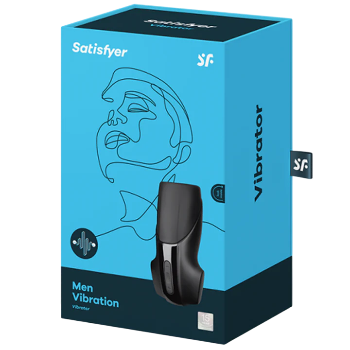 Satisfyer Men Vibration waterproof masturbator with dual motors.