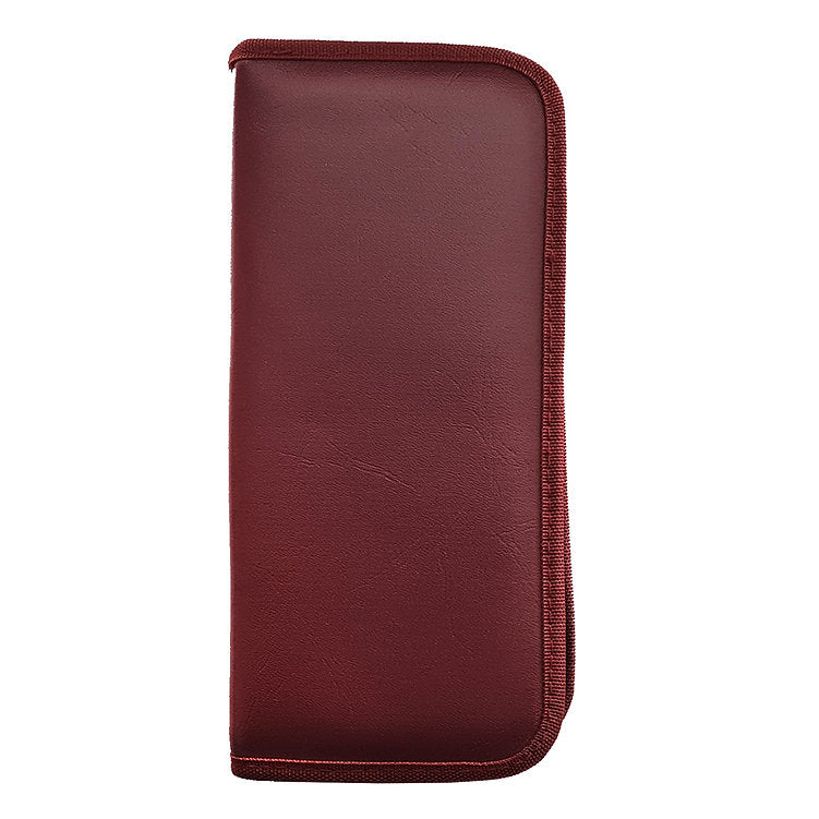 A burgundy case for a Hegar dilator set.